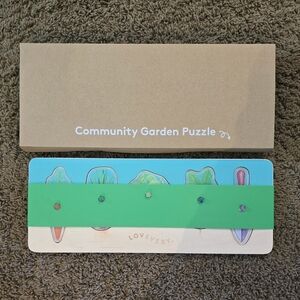 Brand New Lovevery Community Garden Puzzle